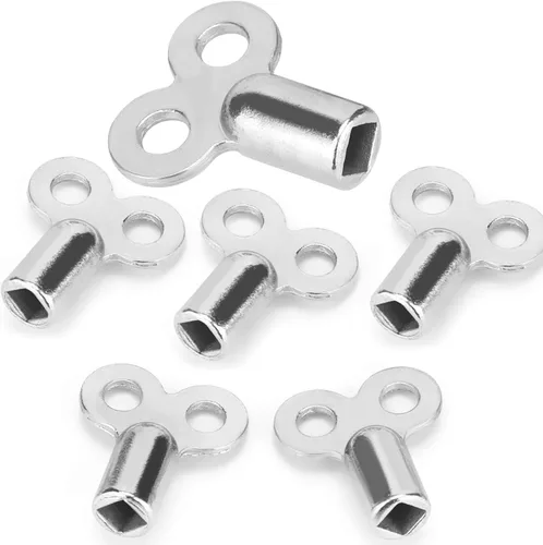 TOYMIS 6 llaves de válvula de radiador, llave de orificio de purga del radiador, llave de válvula de aire de ventilación del radiador, llave de