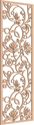 Miniatura 104 de 9 3/8"W x 24 3/8"H x 1/4"T Caspio Decorativos Paneles De Pared De Madera De Calado, Roble Rojo rojo (Red Oak)