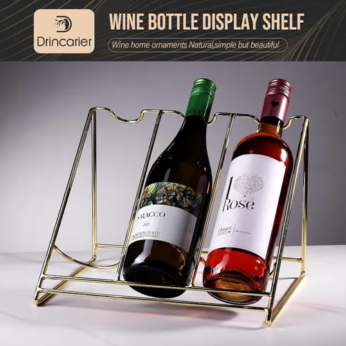 Miniatura 3 de Estante de exhibición de botellas de vino, estante de almacenamiento de vino, estante de exhibición de botellas de licor, estante de vino pequeño