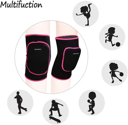 Miniatura 4 de EULANT Rodilleras para Niños Bailarines, Almohadilla Protectora de Rodilla Suave Antideslizante Transpirable, Soporte Elástico de Rodilla