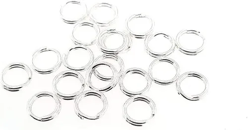 Miniatura 2 de 20 piezas de anillo redondo dividido de plata de ley de 0.138 in para abalorios y búsqueda de joyas por CRAFT WIRE