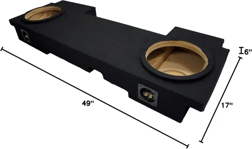Miniatura 8 de American Sound Connection M2X10-AV-ECL-US Compatible con Chevy Silverado 2002-13 HD Crew Truck Car Audio Custom Dual 10" Subwoofer Box y S-W10D2 Sin