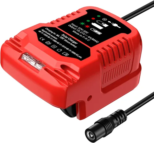 Miniatura 9 de Cargador solar para batería Milwaukee M18 de 18V, entrada 22V-30V, salida 21V 4A Max, adaptador de carga solar portátil al aire libre
