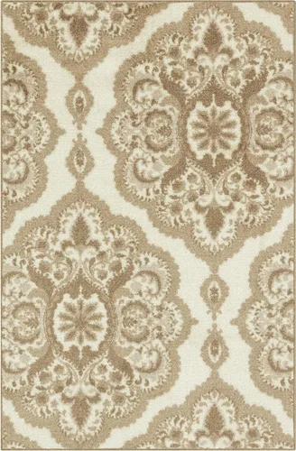 Miniatura 29 de Maples Rugs - Alfombra antideslizante Vivian, para pasillo o entrada, patrón de medallones [fabricada en Estados Unidos], 2 x 6 pies, color gris