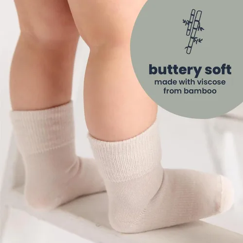 Miniatura 78 de squid socks Calcetines de viscosa de bambú 0-6M, 6-12M, 12-24M y 2T-3T Calcetines que se mantienen puestos