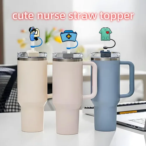 Miniatura 7 de Cubiertas de pajitas para Stanley Cup, tapón reutilizable para beber, protector a prueba de salpicaduras, tapa protectora para accesorios de Stanley