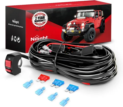 Miniatura 11 de Nilight Adaptador de Carga USB Tipo C para Motocicleta, Puerto 12V, Voltímetro, Interruptor de Encendido y Apagado Independiente, Fusible en Línea