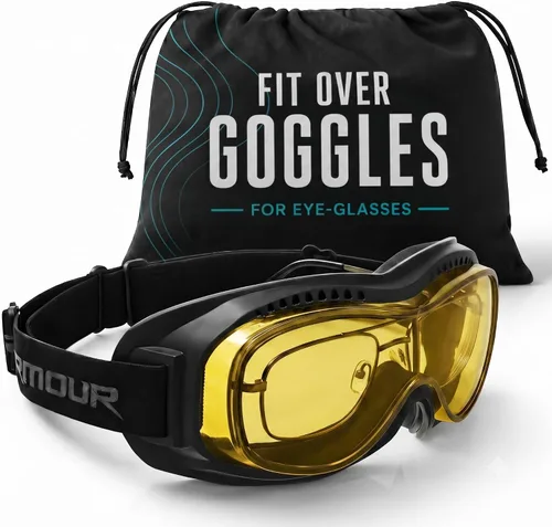 Miniatura 9 de Bikershades Gafas protectoras para gafas de moto, ciclismo, esquí, paracaidismo, trabajo al aire libre Transparente