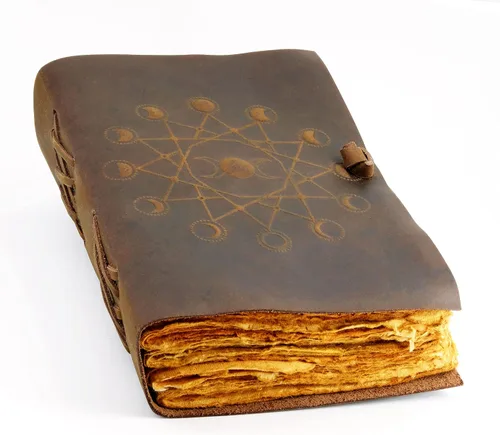 Miniatura 13 de Diario de cuero con páginas forradas, diseño encuadernado en piel para mujeres y hombres (5 x 7 pulgadas), cuaderno forrado con hojas con líneas