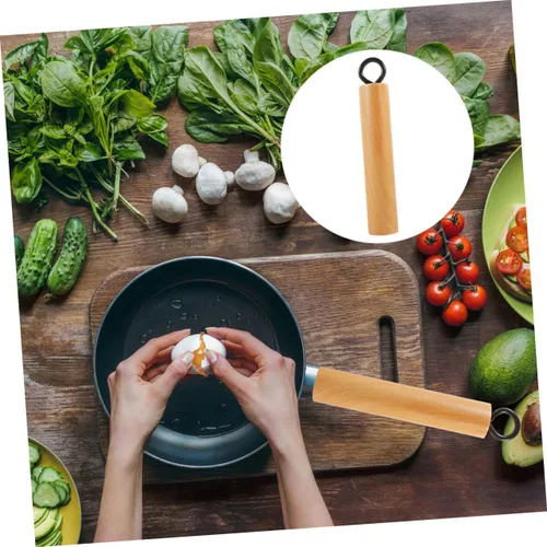 Miniatura 9 de Mikinona Wok Mango Wok Accesorios Mango Desmontable Utensilios de Cocina de Repuesto de Olla de Repuesto de Mango de Madera Universal Utensilios