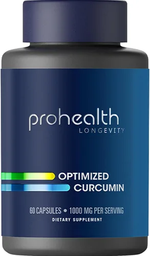 ProHealth Suplemento de curcumina de cúrcuma: 285 veces más biodisponible, desarrollado por neurocientíficos. 1000 mg de extracto concentrado de