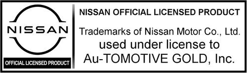 Miniatura 2 de Au-TOMOTIVE GOLD Llavero de cuero rectangular para Nissan 370Z