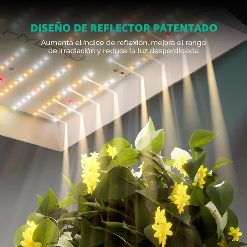 Miniatura 6 de MARS HYDRO TS1000 150W Luz LED de cultivo para plantas de interior, con reflector patentado, luces regulables de 5 niveles, lámparas de crecimiento