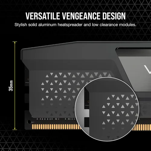 Miniatura 5 de CORSAIR Vengeance DDR5 32 GB (2 x 16 GB) Hasta 6000 MHz CL38-44-44-96 1.35V Intel XMP 3.0 AMD EXPO Memoria de escritorio para computadora - Gris