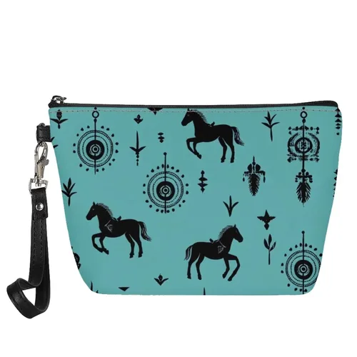 Miniatura 22 de GIFTPUZZ Bolsa de cosméticos para mujer, adorable y espaciosa, bolsa de almacenamiento portátil para artistas, artículos de tocador, joyería