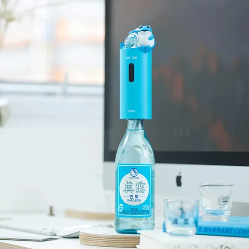 Miniatura 4 de Dispensador de Soju Jinro con 2 piezas de vasos de Soju, dispensador automático de bebidas solo para Soju, mercancía clásica de la marca Soju, Soju