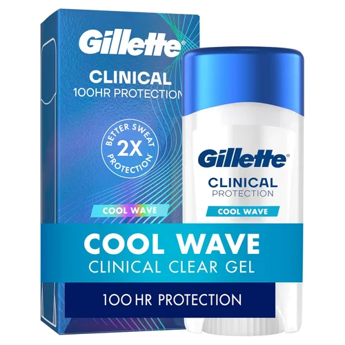 Gillette Antitranspirante clínico y desodorante para hombres, protección contra el sudor y el olor 72 horas, frescura de larga duración, tecnología