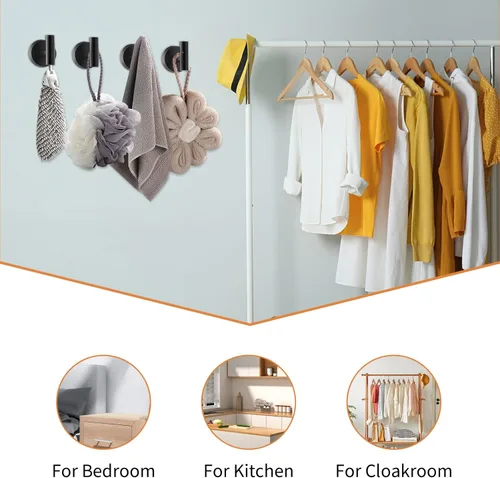 Miniatura 7 de Cilee Juego de accesorios de baño de 10 piezas, color negro mate, paquete de 2 accesorios de baño de 5 piezas, incluye soporte para papel higiénico