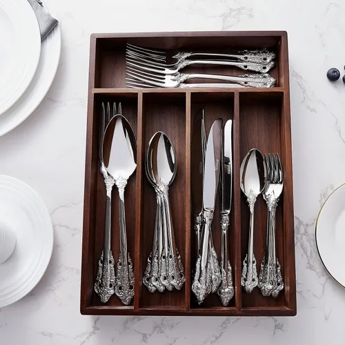Miniatura 5 de KEAWELL Cuchara grande de servicio de 2 piezas, acero inoxidable 18/10, cuchara de servir fina y grande, cucharada resistente, apta para Plateado