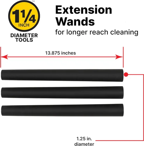 Miniatura 3 de Shop-Vac 90614-00 1 – barra extensora de 3 partes 1/4 pulgadas