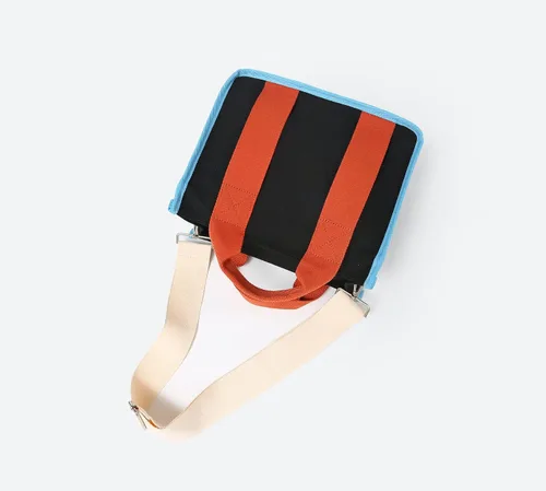 Miniatura 8 de Jeelow Bolso de lona para el hombro bolso cruzado para hombres y mujeres con cremallera y bolsillos