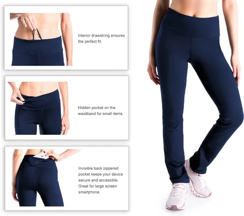 Miniatura 4 de Yogipace - Pantalones térmicos con forro polar para mujer (29 pulgadas 31 pulgadas 33 pulgadas)