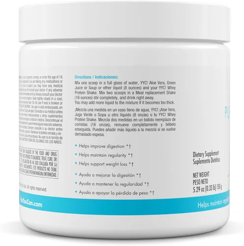 Miniatura 4 de Yes You Can! Shake Booster Pure Fiber, añadir a batidos de reemplazo de comidas completas o batidos de proteínas, Boost Shake con fibra de caña