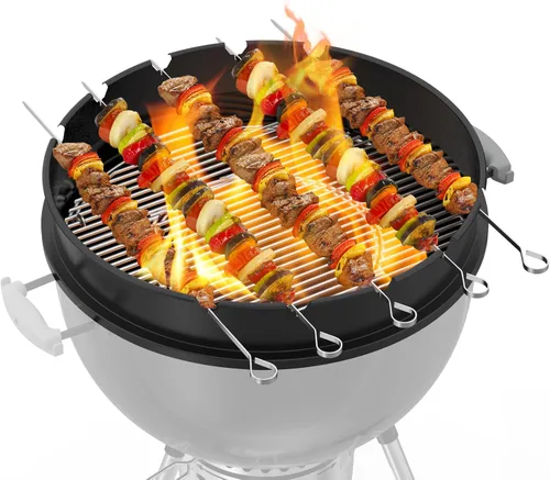 Miniatura 6 de Only Fire - Juego de anillos para asador con brocheta Kabob para hervidor Weber de 22 1/2 pulgadas y otras parrillas de carbón similares