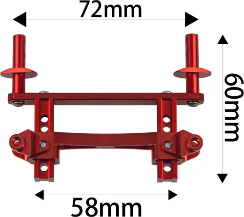 Miniatura 5 de Soportes de metal para carrocería delantera y trasera, soporte de fijación de poste de carcasa compatible con Traxxas TRX4 Defender 8215 1/10 RC