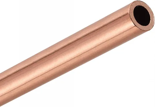 Miniatura 4 de uxcell Tubo redondo de cobre 0.354 in OD 0.059 in espesor de pared 3.937 in longitud tubería 2 piezas