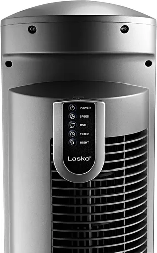 Miniatura 12 de Lasko Ventilador de torre oscilante con control remoto, ventiladores de piso silenciosos para dormitorio, 42 pulgadas, plateado T42951 Plata T42951