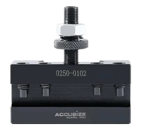 Miniatura 12 de Accusize Industrial Tools - Portaherramienta de cambio rápido para taladrado, torneado y rectificado, capacidad máxima de 1 pulgada, estilo No 2