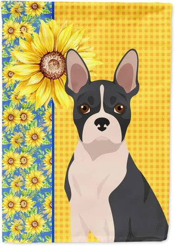 Miniatura 33 de Caroline's Treasures WDK5331CHF - Bandera de verano con diseño de girasoles rojos y blancos, manga grande, para porche, para colgar en la pared