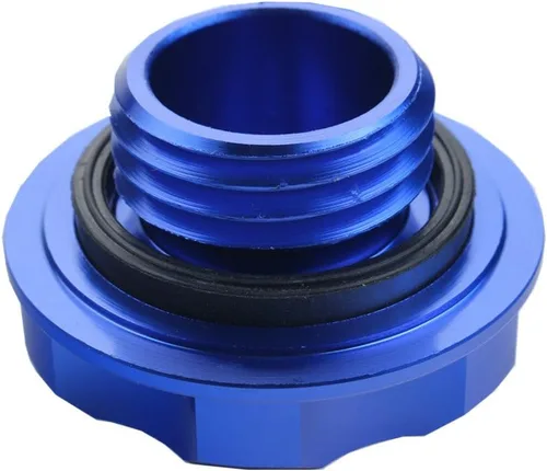 Miniatura 3 de Tapa Billet para tanque de llenado de combustible, aceite para motor - Cubierta para Honda Acura Civic TL, Azul