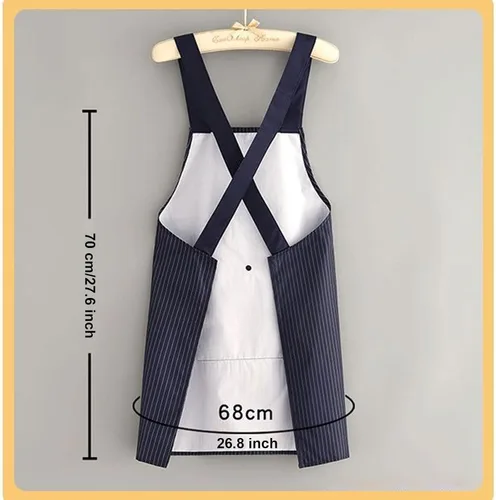 Miniatura 7 de Delantales para mujer con bolsillos, delantales extraíbles para cocinar, impermeable, resistente al aceite, babero, multifuncional, toalla de mano