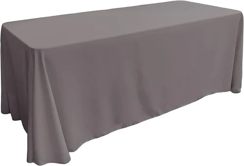 Miniatura 206 de LA Linen Mantel rectangular lavable de popelín de poliéster, resistente a las manchas y a las arrugas, cubierta de mesa 60x84, mantel de tela