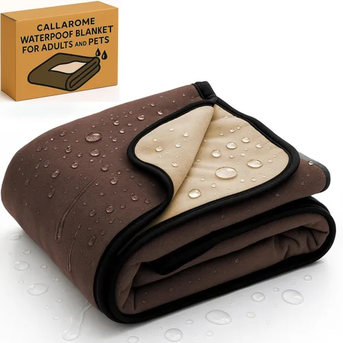 Manta impermeable para cama o sofá, suave y a prueba de fugas, impermeable, resistente al agua y a las manchas, fácil de limpiar, manta para adultos