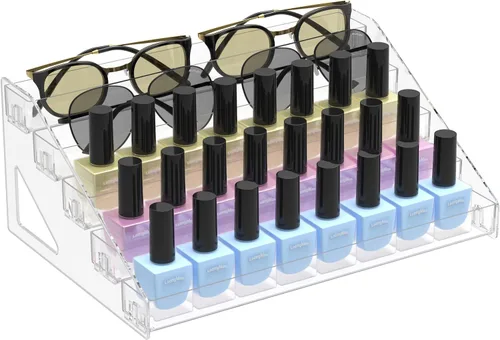 Miniatura 9 de Organizador de gafas de sol - Exhibidor transparente para gafas - Almacenamiento para gafas - Soporte para aceites esenciales - Organizador