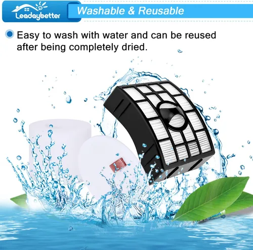 Miniatura 6 de Leadaybetter NV752 AZ1002 Filtro de repuesto para Shark Rotator Powered Lift Away Vacuum AZ1002 NV650 NV651 NV652 NV750 NV750W NV751 NV752 AX950