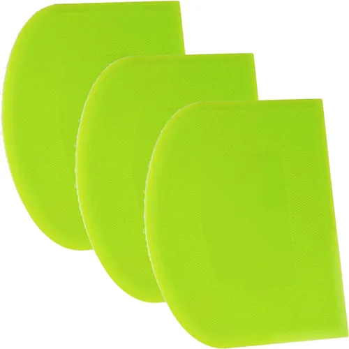 Miniatura 38 de SURDOCA Raspador de Masa Raspador de Banco - 3P 4.7x3.7" Raspador de Tazón de Plástico Flexible, Borde Afilado y Ángulos Raspador de Pastel.