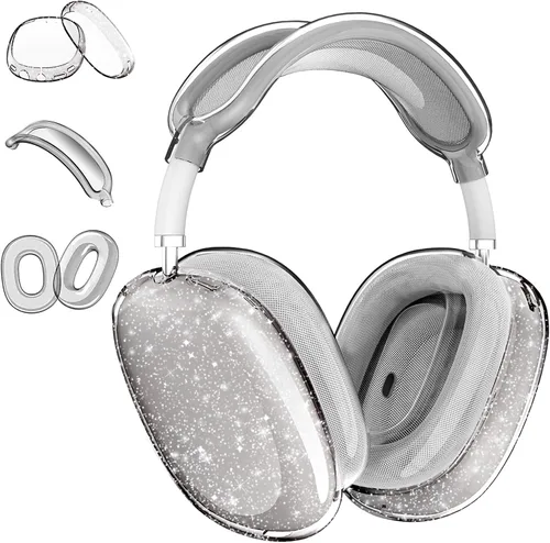 Miniatura 9 de Aircawin Funda transparente para AirPods Max, funda transparente a prueba de golpes para Airpods Max, funda protectora de TPU suave antiarañazos,
