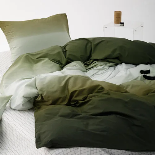 Miniatura 365 de CLOTHKNOW - Juego de edredón verde militar tamaño completo de 3 piezas, juego de ropa de cama verde oscuro, edredón suave con 2 fundas de almohada