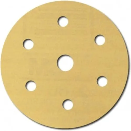 Miniatura 4 de 3M 182 Hookit - 236U Oro 6 pulgadas, P1C, disco de película antipolvo., 6, Dorado