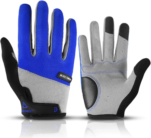 Fullfinger - Guantes de ciclismo para hombres y mujeres, guantes de ciclismo para pantalla táctil, guantes de ciclismo para hombres, accesorios de