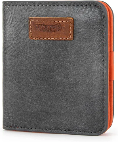 Miniatura 15 de Montana West X Wrangler - Cartera delgada delgada para mujer, organizador de dinero, mini cartera de bolsillo delgada con forro RFID y un monedero