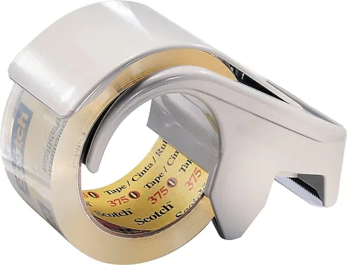 Miniatura 2 de Scotch H122 - Dispensador compacto y de carga rápida para cinta de sellado de cajas, núcleo de 3 pulgadas, plástico, gris