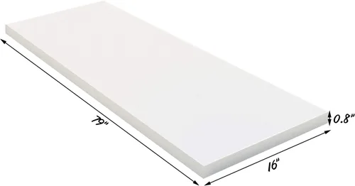 Miniatura 2 de Patelai Lámina de cojín de espuma de alta densidad para tapicería, relleno de esponja de repuesto para cojines, sillas, embalaje, almacenamiento