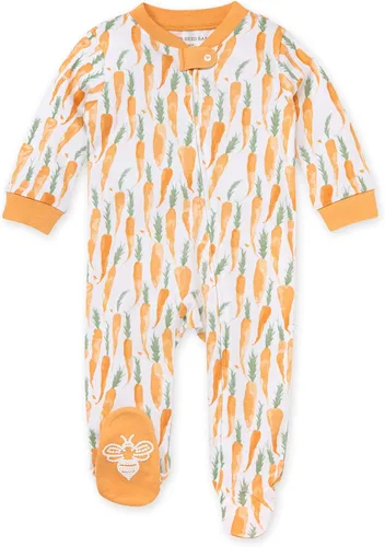 Miniatura 55 de Burt's Bees Baby - Mameluco para bebés, pijama, 100% algodón orgánico, cierre frontal, pies cerrados antideslizantes