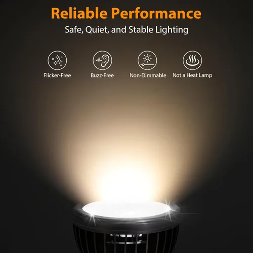 Miniatura 2 de REPTITRIP Luz UVB para reptiles, bombilla UVB 5W 5.0 UVB lámpara LED, bombilla de reptil, proporciona suficiente exposición UVB para especias