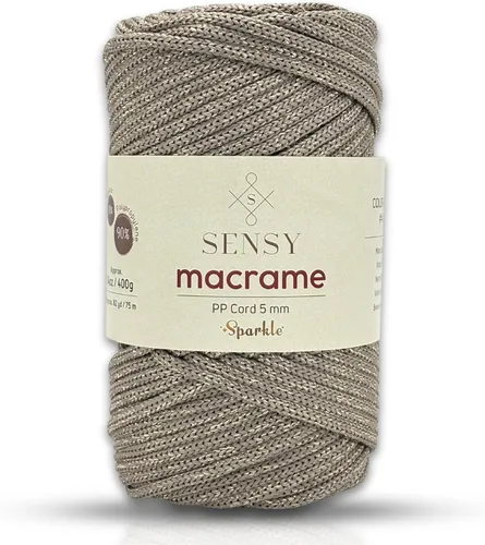 Miniatura 85 de Sensy - Cuerda de poliéster prémium de 0.197 in, 104 yardas, 100% polipropileno, cordón de macramé de 0.197 in, cuerda de ganchillo para bolsa